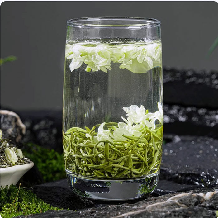 Premium Fuzhou Jasmine Tea Duo Gift Box – Silver Needle & Green Tea Set, 200g