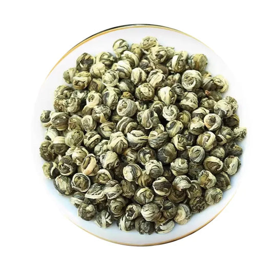 Fuzhou Jasmine Dragon Pearls - Hand-Rolled Loose Leaf Jasmine Tea, 50g Sample Size