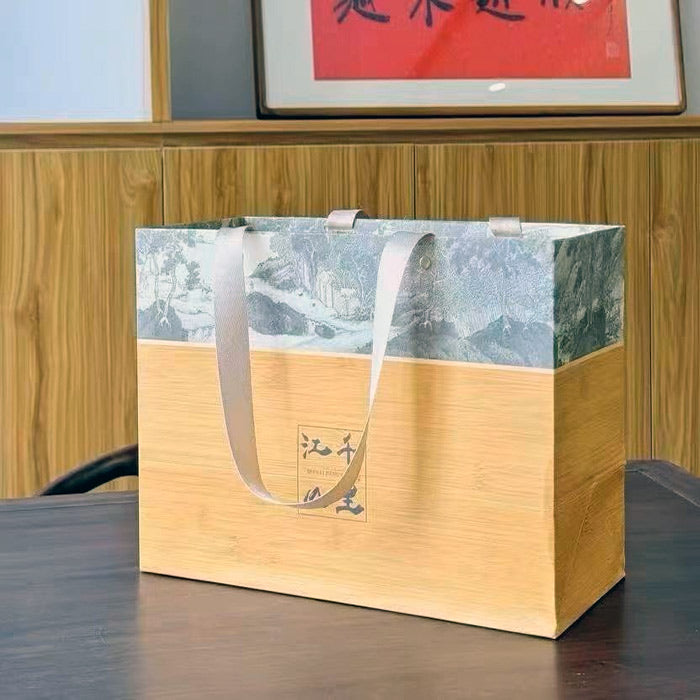 Premium Fuzhou Jasmine Tea Duo Gift Box – Silver Needle & Green Tea Set, 200g