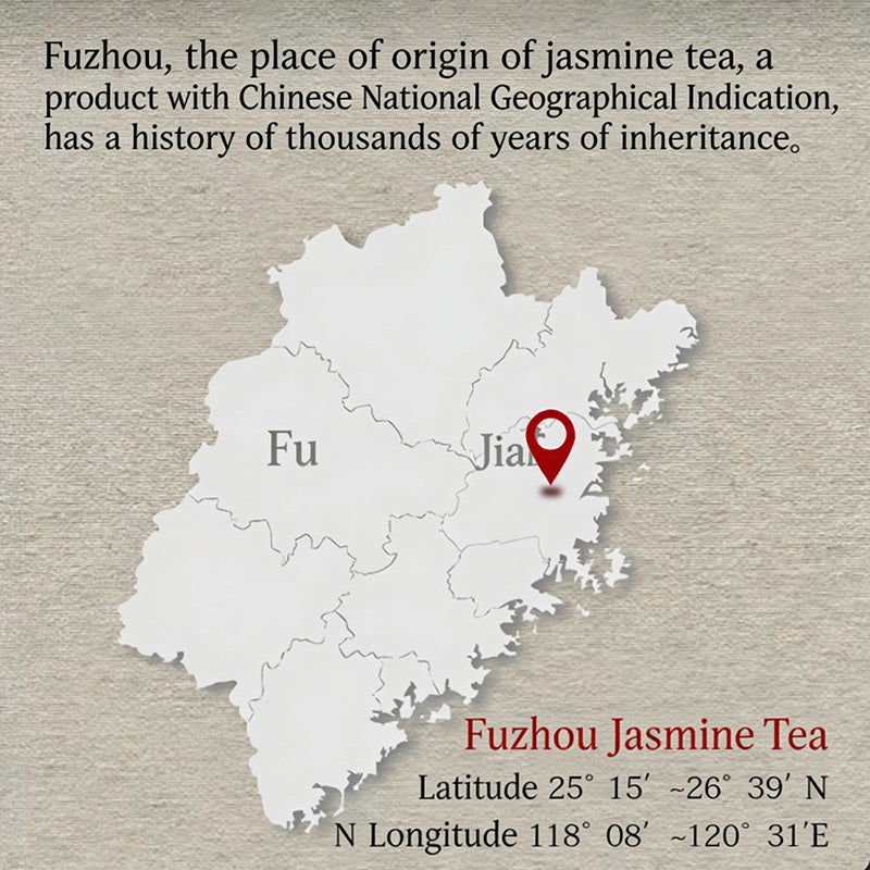 A Century of Fragrant Legacy – 7x Scented Sparrow Tongue Jasmine Tea by Master Chen, 50g