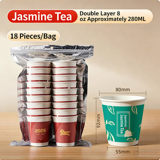 Hidden Tea – Disposable Pre-Loaded Jasmine Tea Cup | Office & Commercial Use